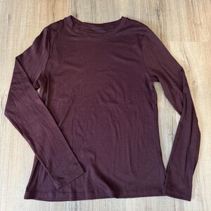 EUC A New Day Long Sleeve Ribbed Tee